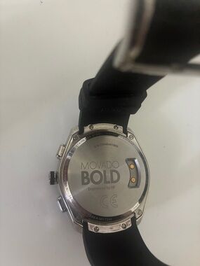 Movado BOLD Smartwatch - Silver Case with Black Strap